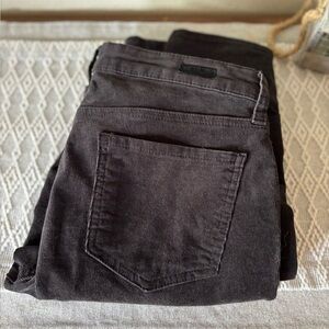 Kut from the Kloth Diana Skinny Corduroy Pants Size 4 Gray.
